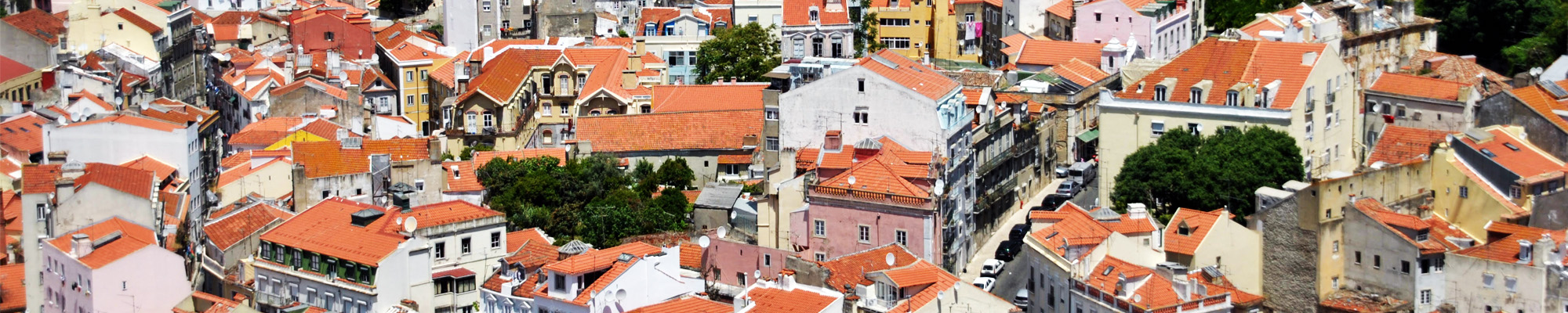 panorma of city rooftops